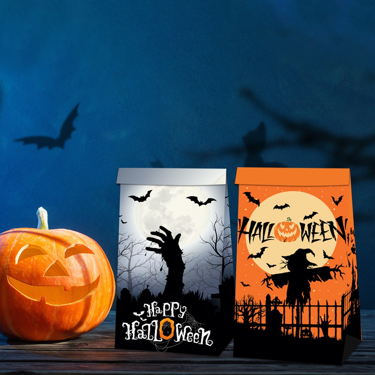 Candy Snack Paper Bag Packaging Sealed Sticker Scene Decoration Props Party Supplies