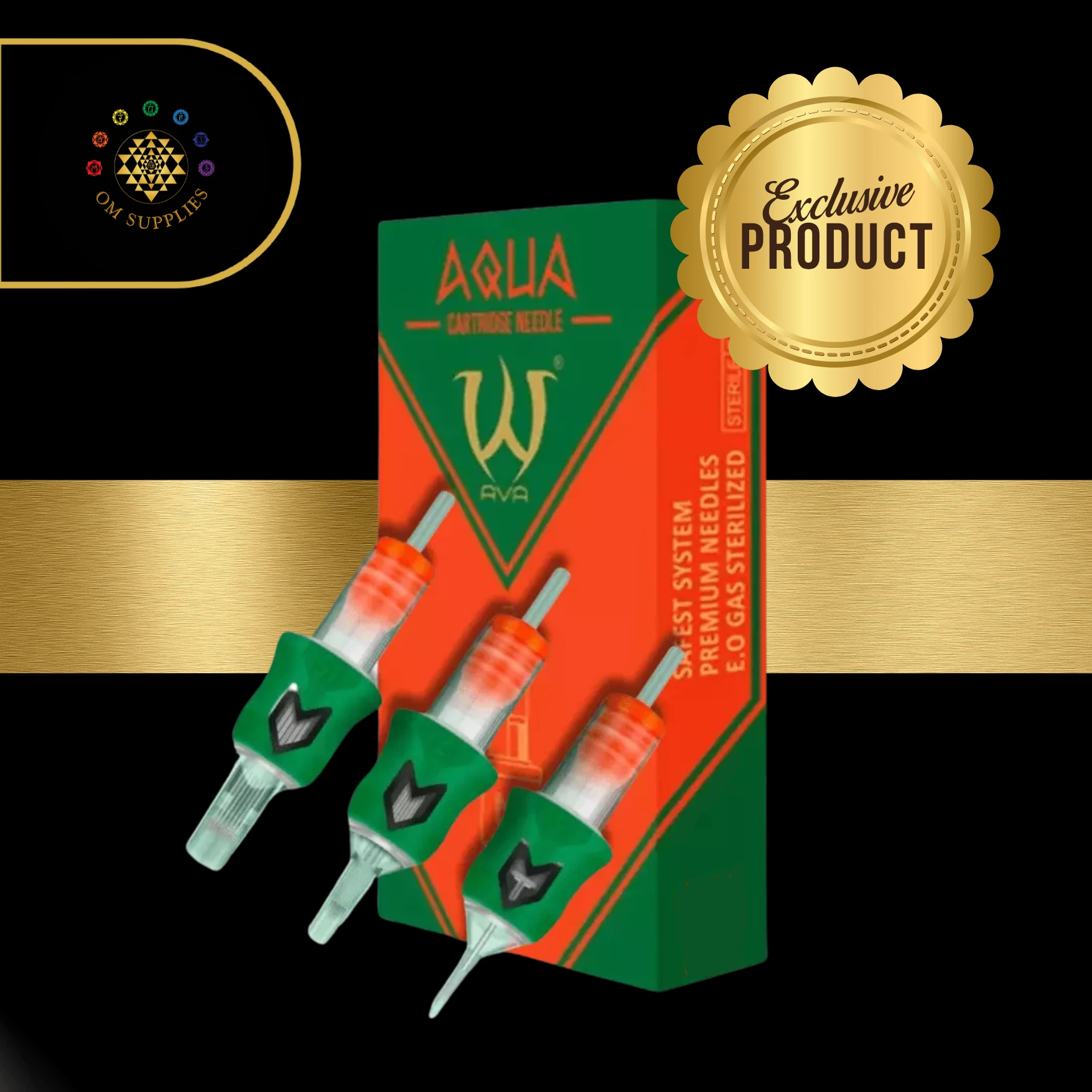 AVA AQUA Needle Cartridges  Round Shader  20pc per box