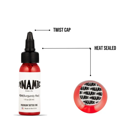 Dynamic Tattoo Ink Burgundy Red -1 oz
