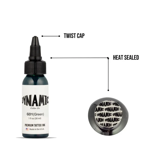 Dynamic Tattoo Ink Green  1 oz