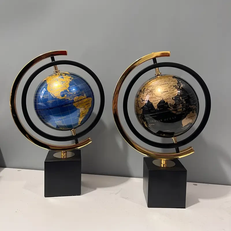 Rotating Globe with Modern Design