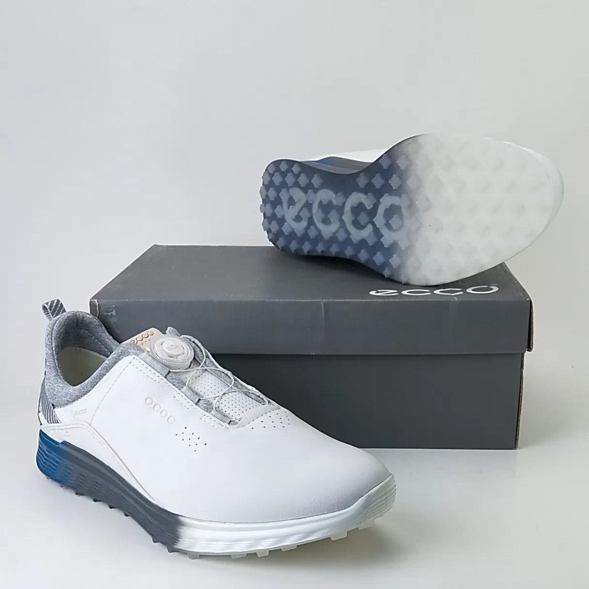 Mens White Leather Sneakers