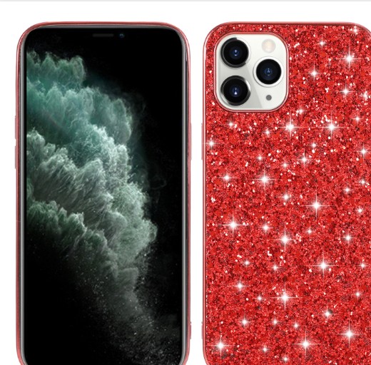 Pure Color Protective Cover Sequins Veneer