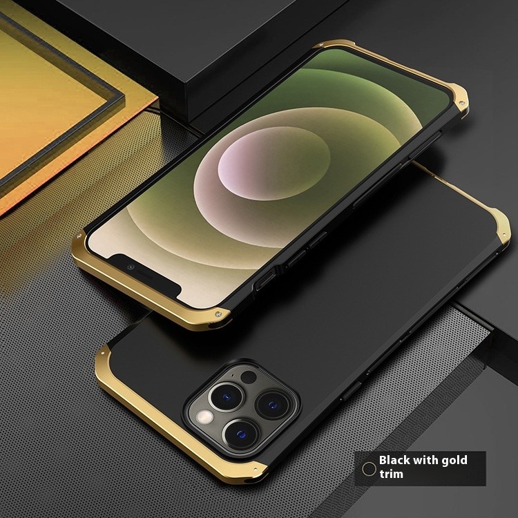 Fashion Drop-resistant Metal Screw Hard Shell Phone Case