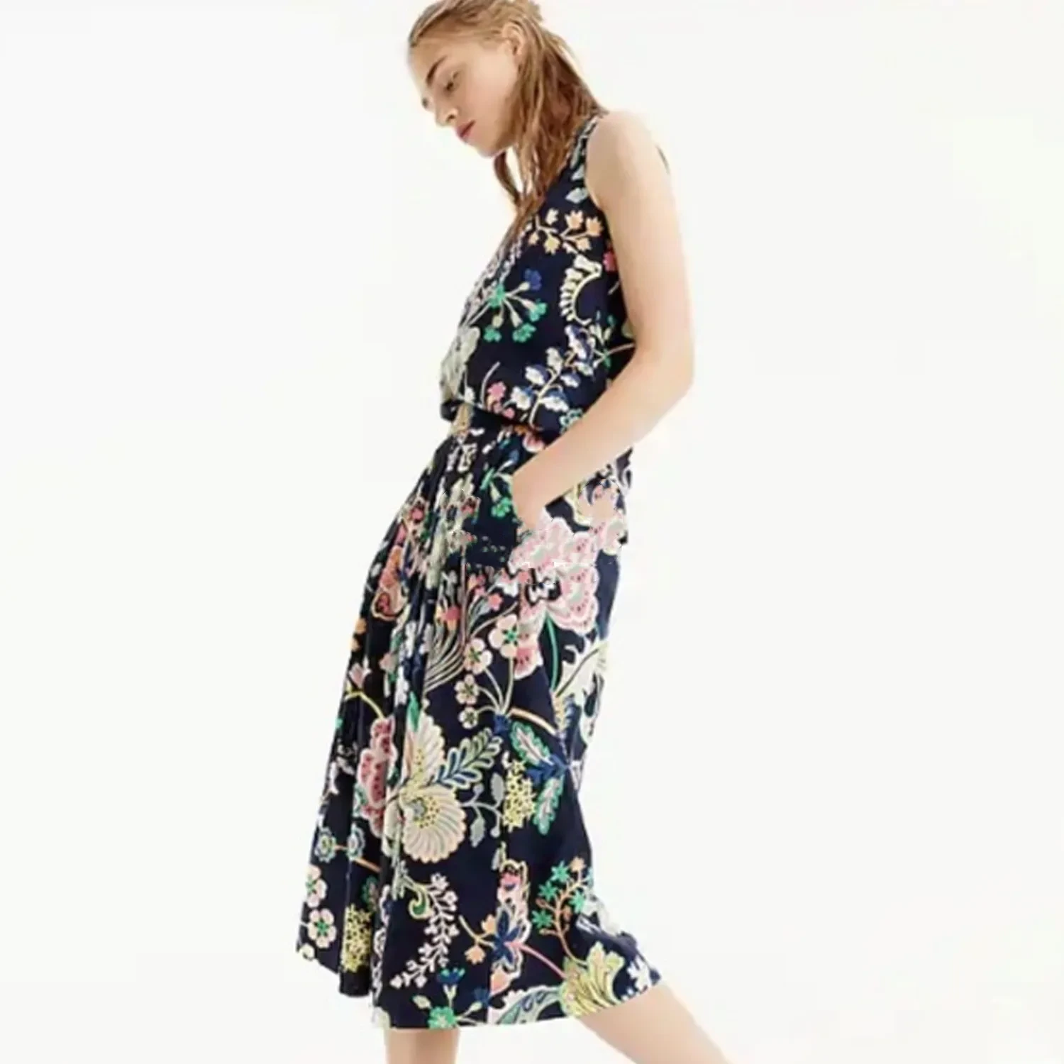 Long-staple Cotton Fabric Symphony Of Flowers