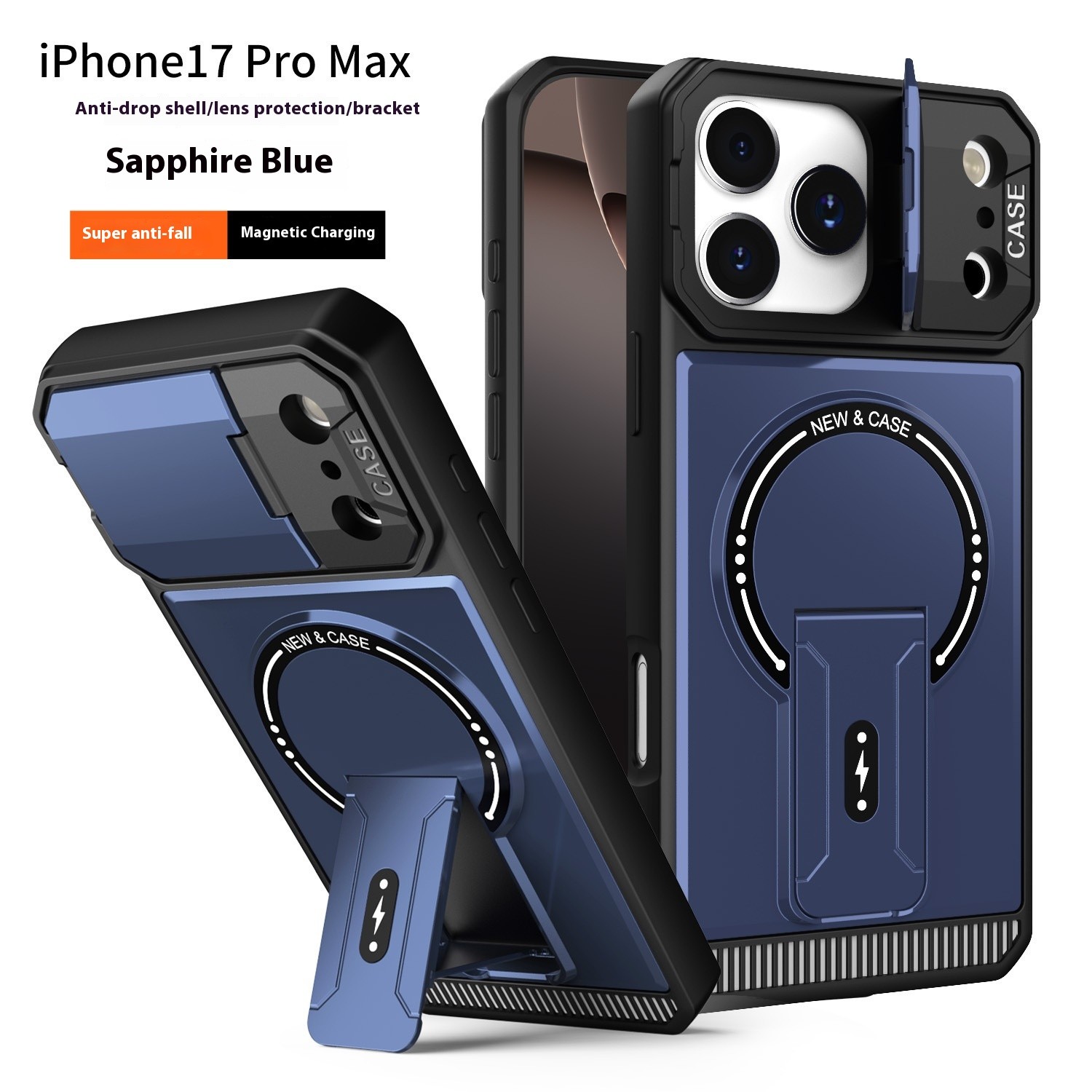 Mecha Bracket Magnetic Drop-resistant Phone Case