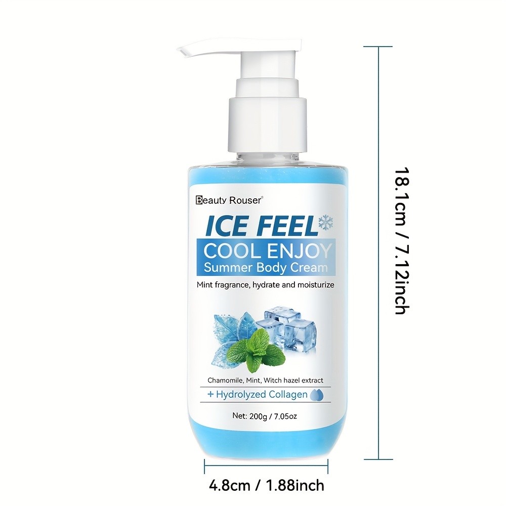 Beauty Rouser Cooling Summer Body Cream with Mint