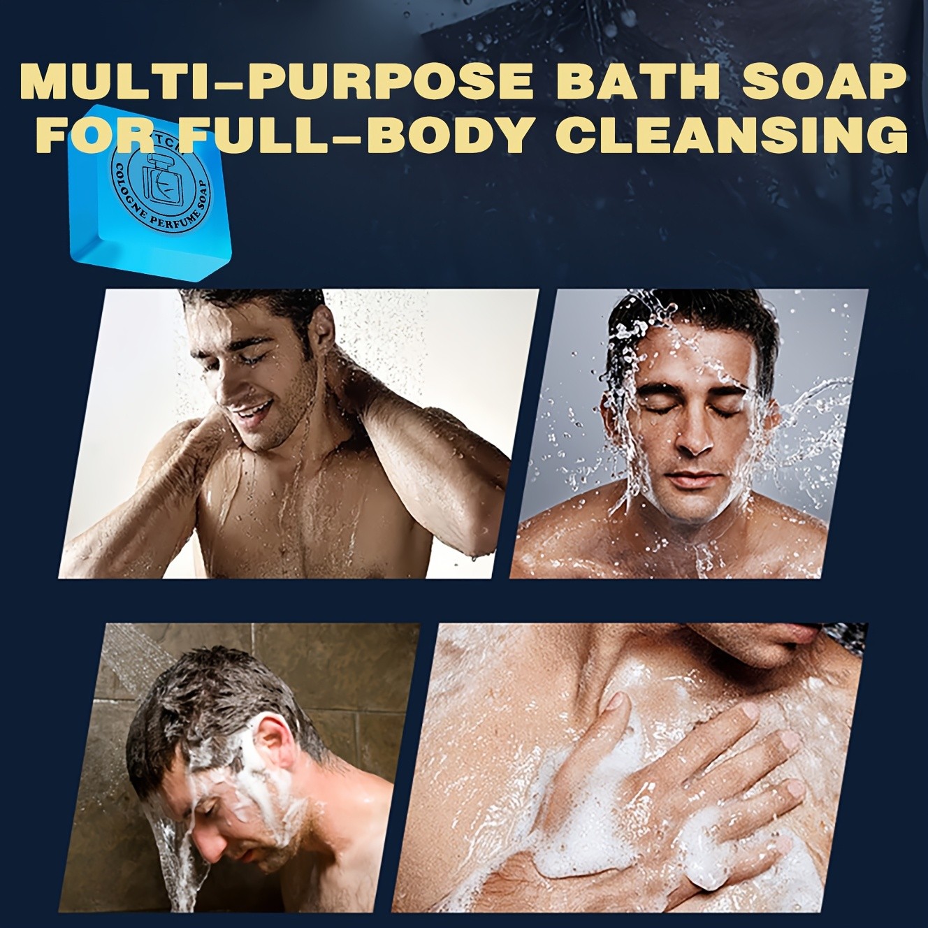 Mens Cologne Scented Soap with Shea Butter & Olive Oil
