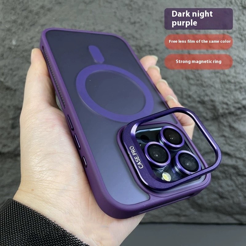 New Lens Cover Bracket Magnetic Phone Case