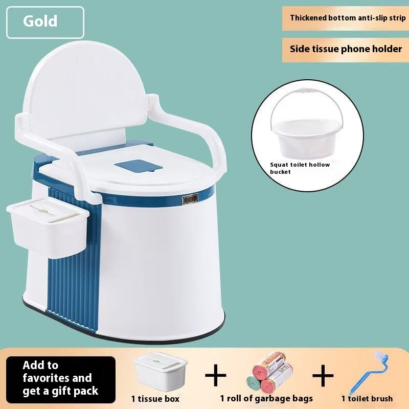 Portable Toilet For The Elderly Household Indoor Deodorant