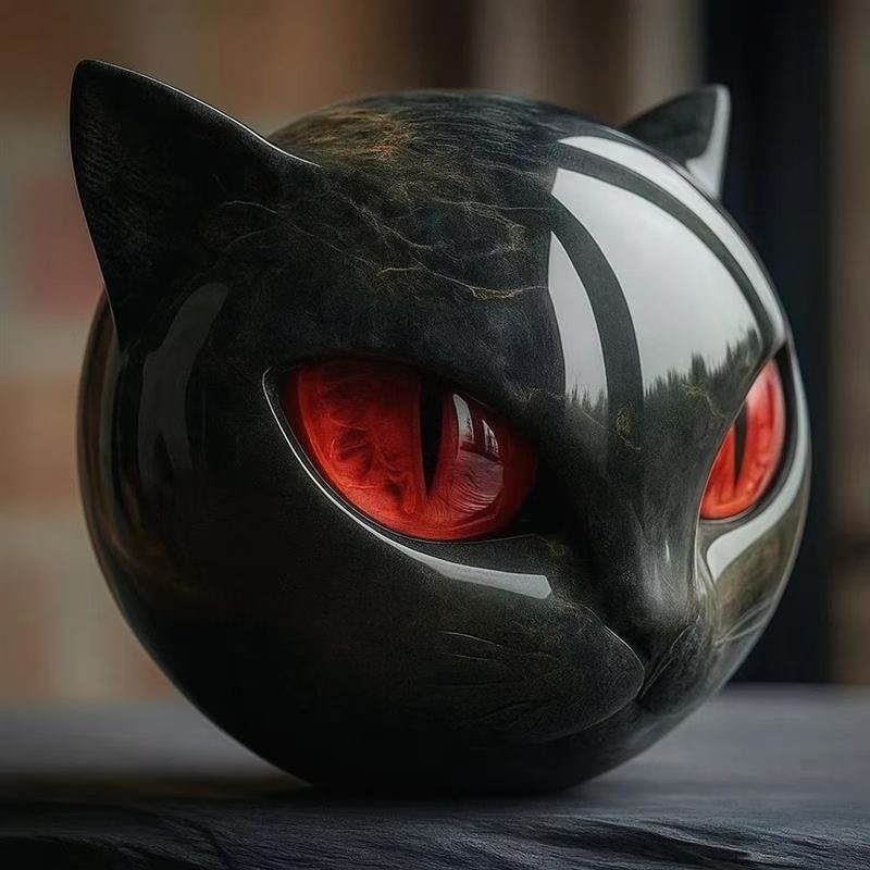 Fashion Personality New Resin Cat Stone