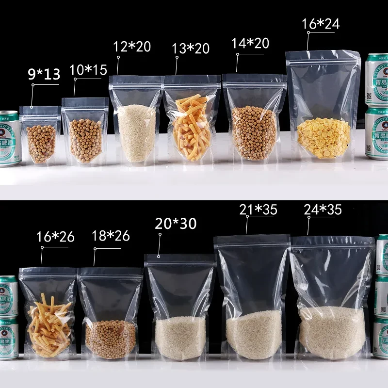 Thick Transparent Stand - Stand Bag Plastic Bag Leisure Food Bag