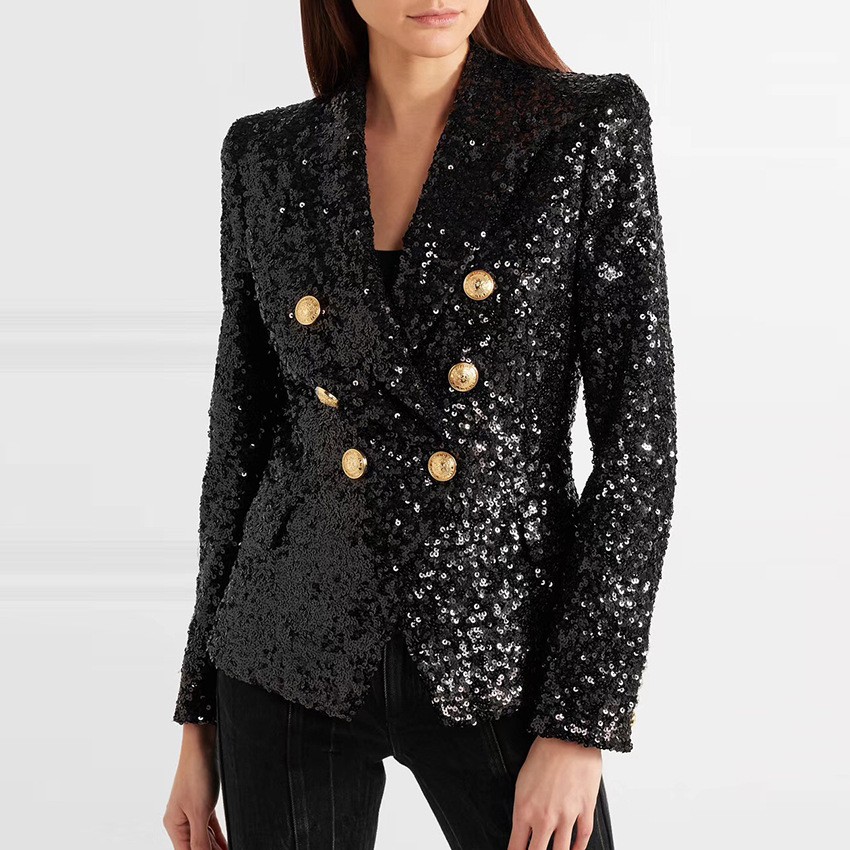 Black Sequin Top