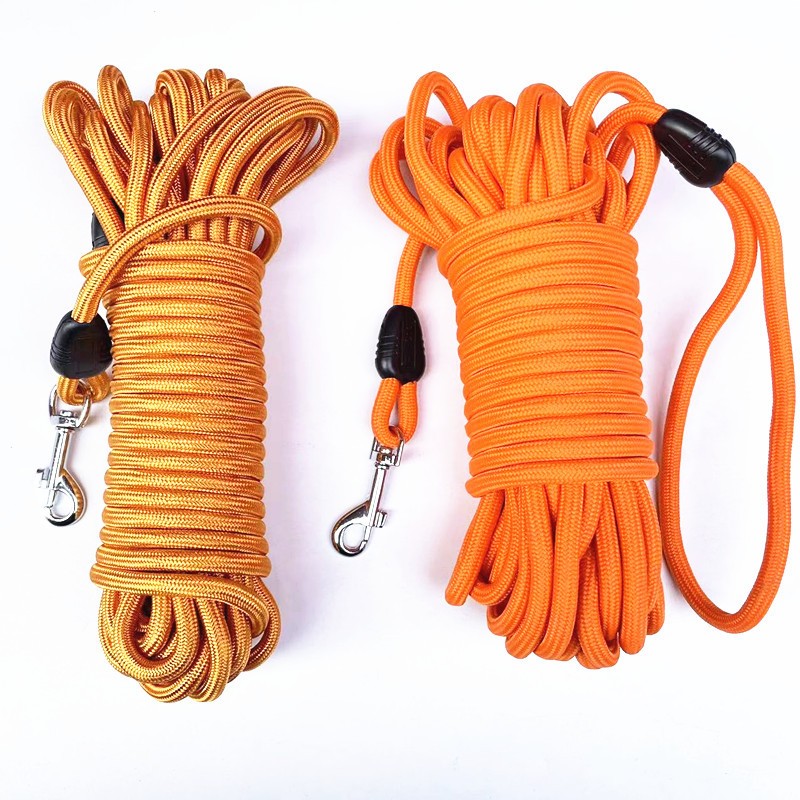 Portable Solid Color Pet Tracking Training Traction Rope