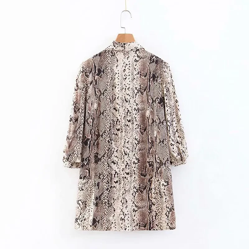 Snake Print Top Plus Size