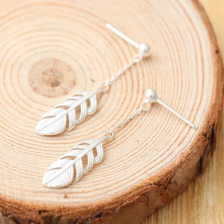 Feather Dangle Earrings