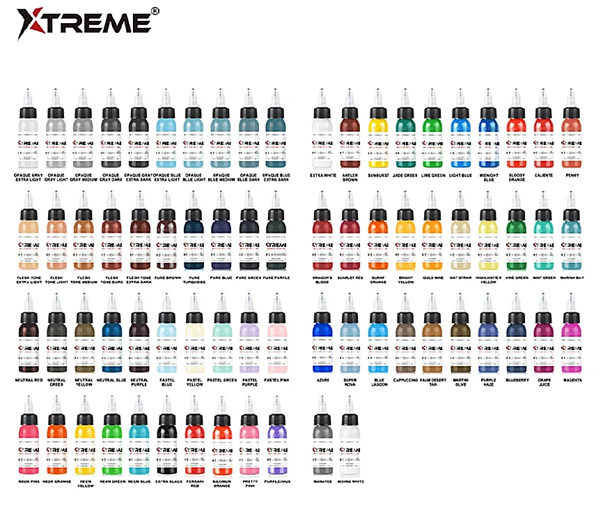 72 Colors Studio Set 1/2 oz  Xtreme Ink