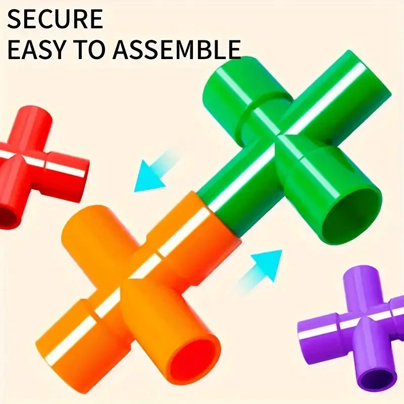 52pcs Tube Building Blocks