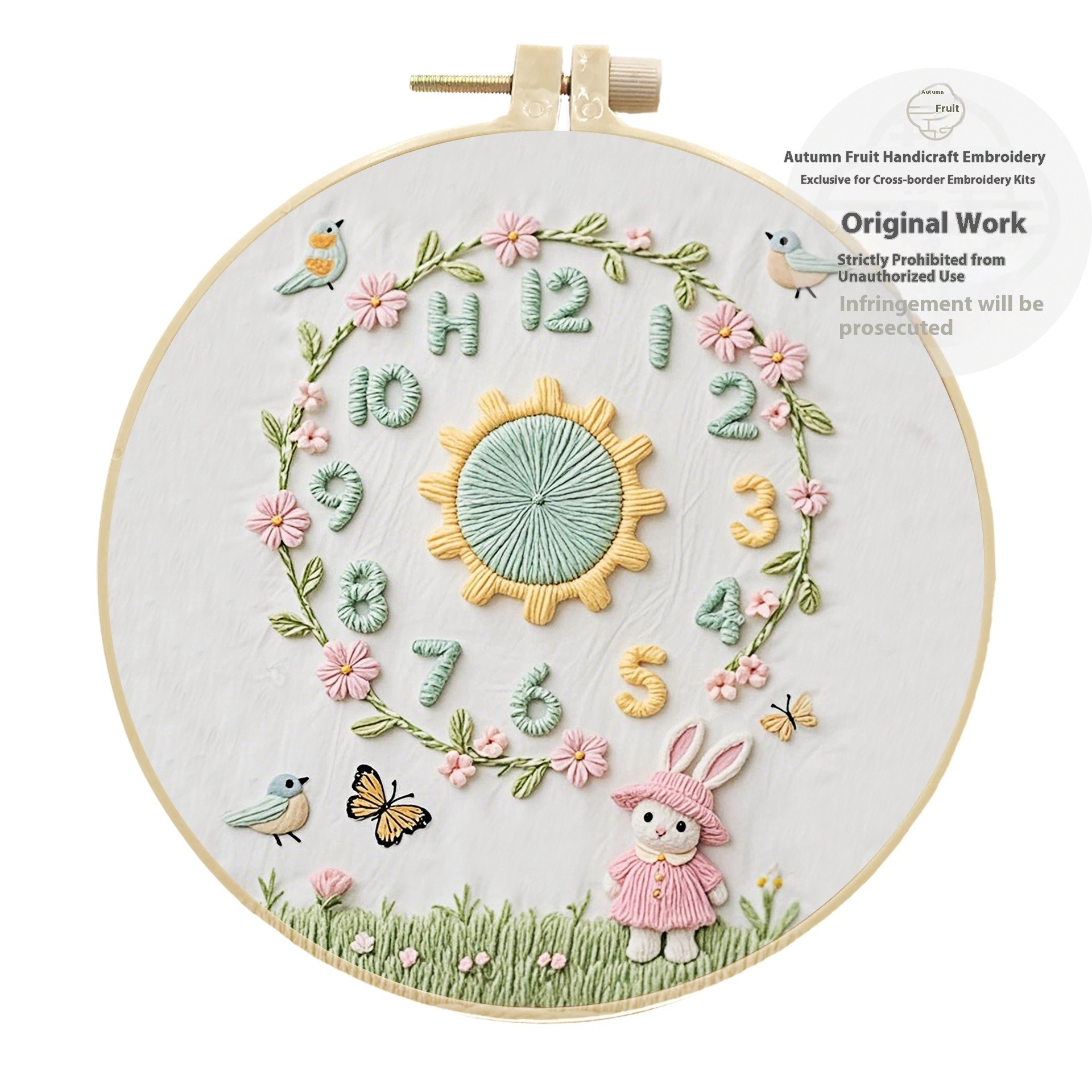 Clock Decoration Embroidery Diy Creative Simple Handmade Kit Material Package