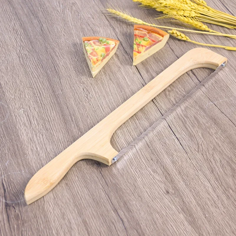 Wooden Bending-resistant Cutting Serrated Bread Knife