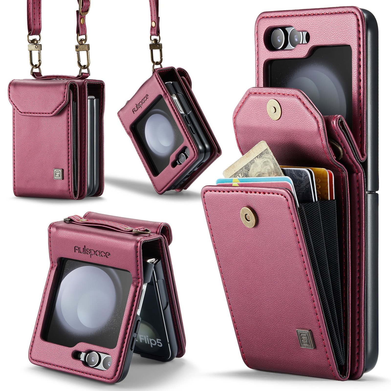 Folding Three-in-one Protective Leather Case
