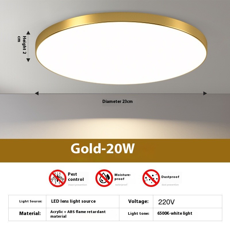 Household Led Ceiling Ultra-thin Round Room Light