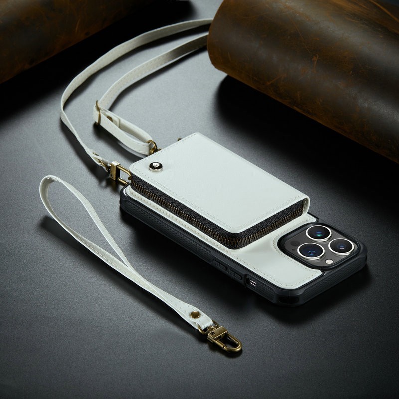 Fashion Personality Card Zipper Phone Case