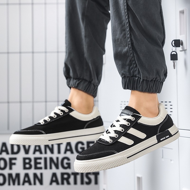 Men's Canvas Shoes Spring Breathable Flat