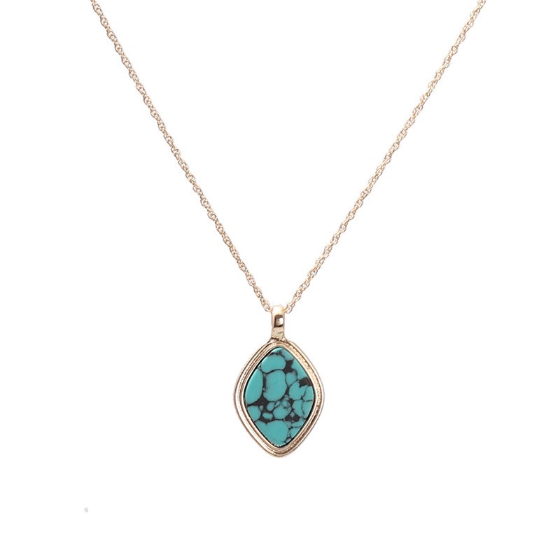 Abalone Shell Turquoise Inlaid Exquisite Short Chic Necklace