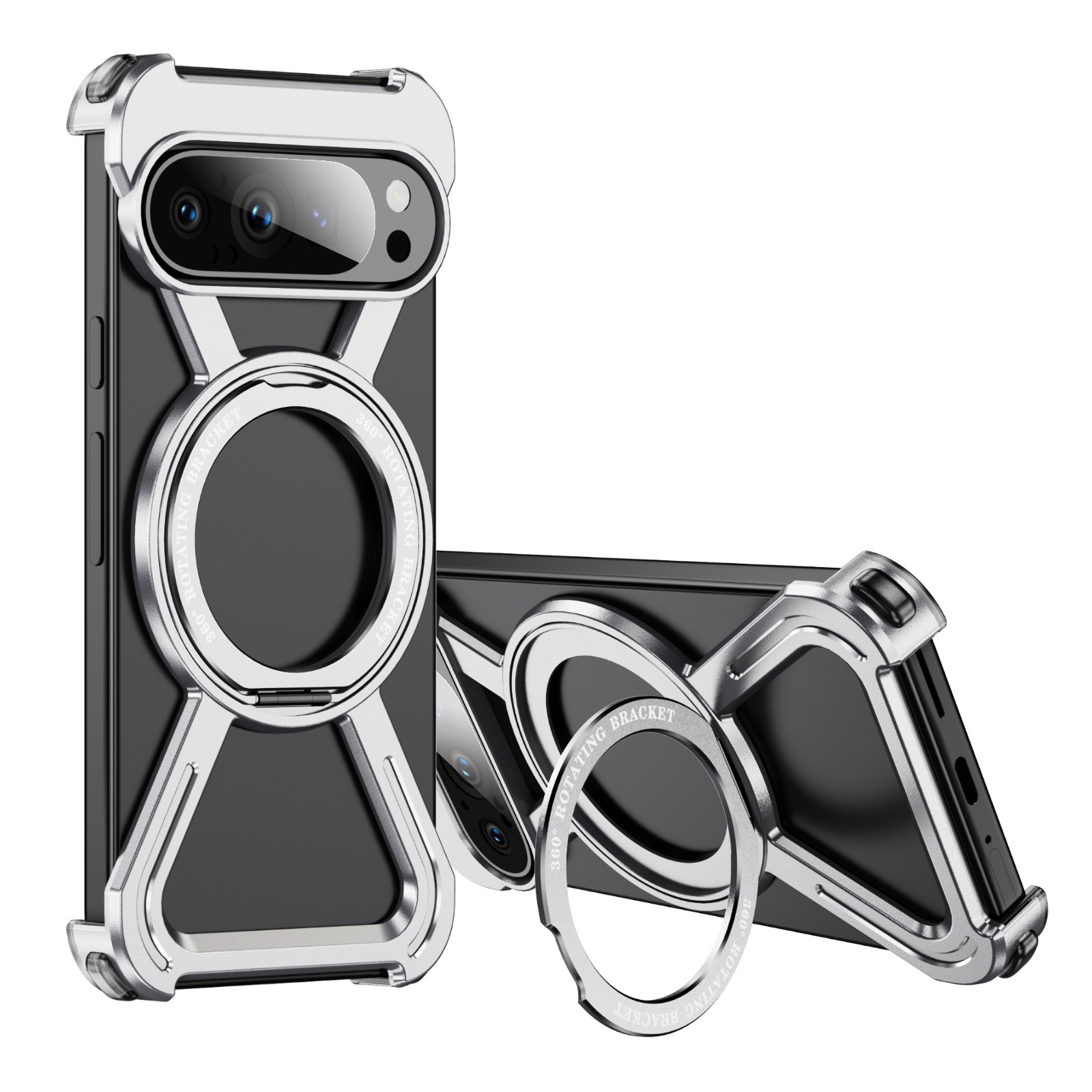 Fashion Personality Magnetic Rotating Bracket Phone Case