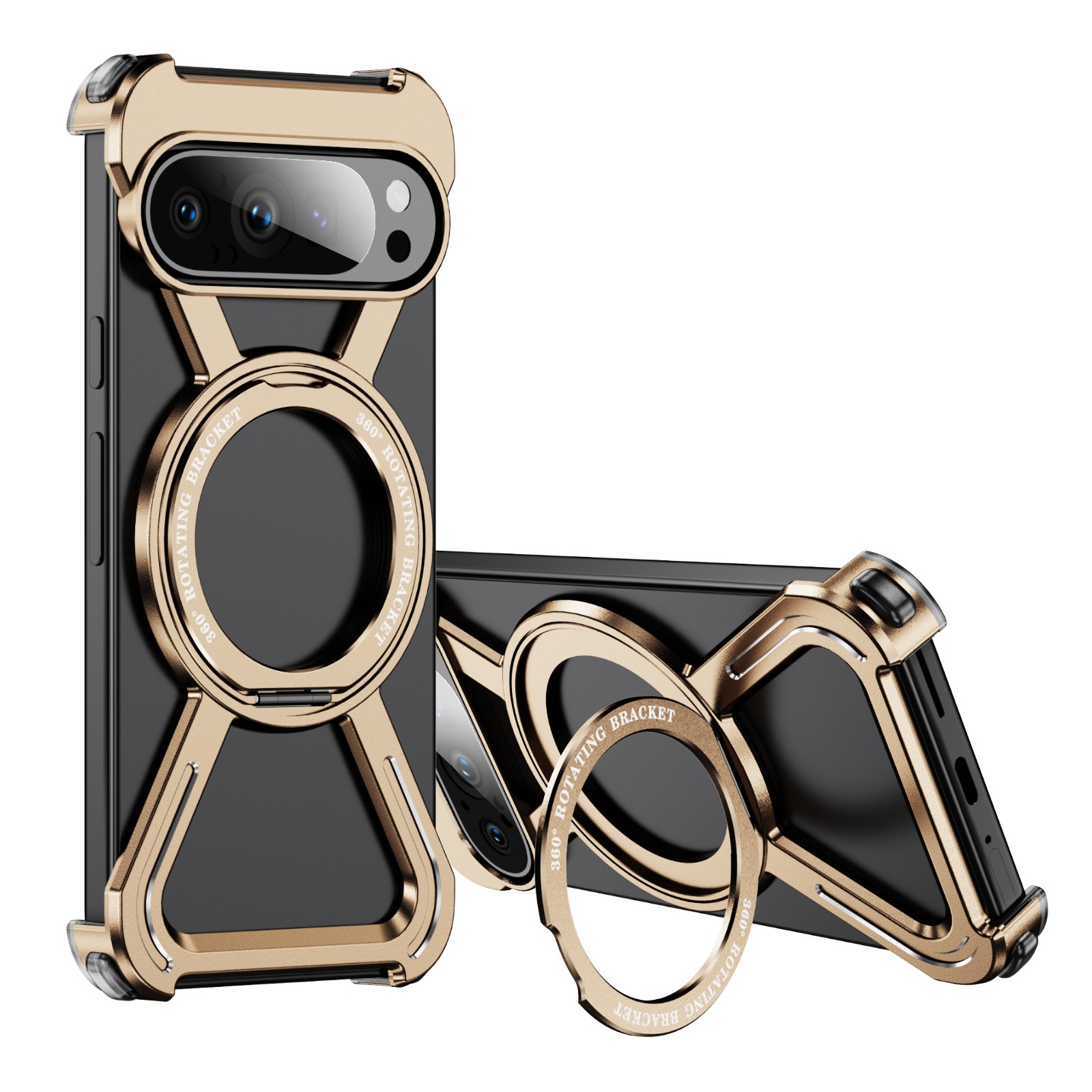 Fashion Personality Magnetic Rotating Bracket Phone Case