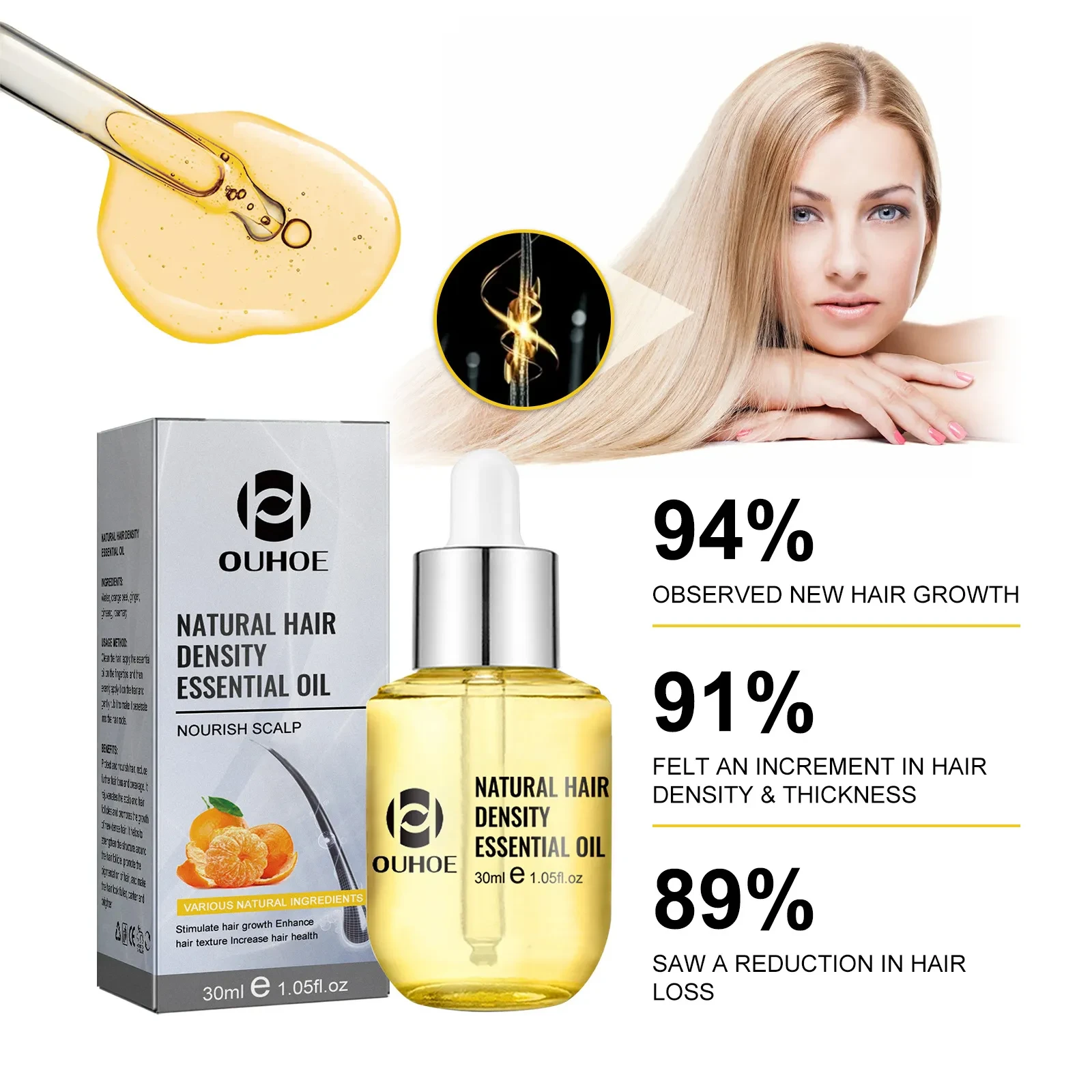 OUHOE Natural Hair Density Essential Oil