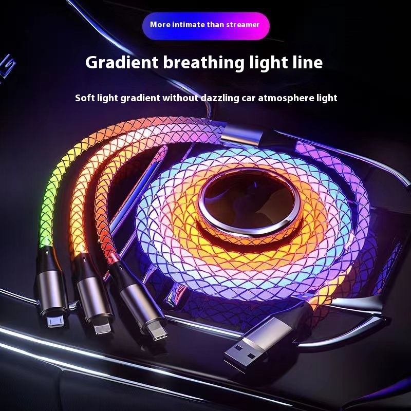Colorful RGB One-to-three Streamer 66W Data Cable