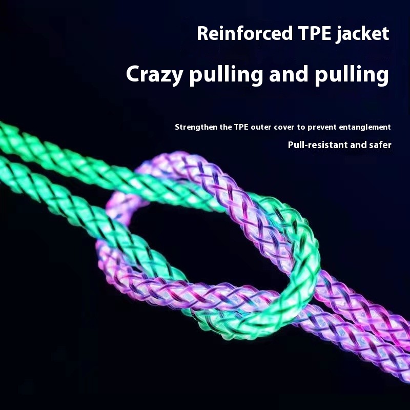 Colorful RGB One-to-three Streamer 66W Data Cable