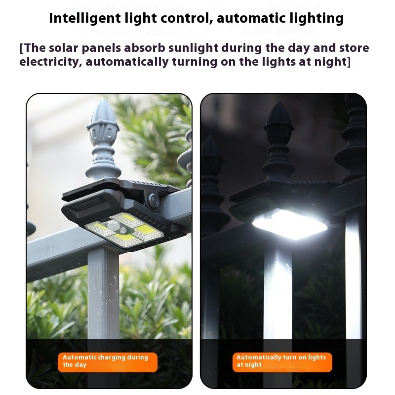 Solar Clip Light With Motion Sensor