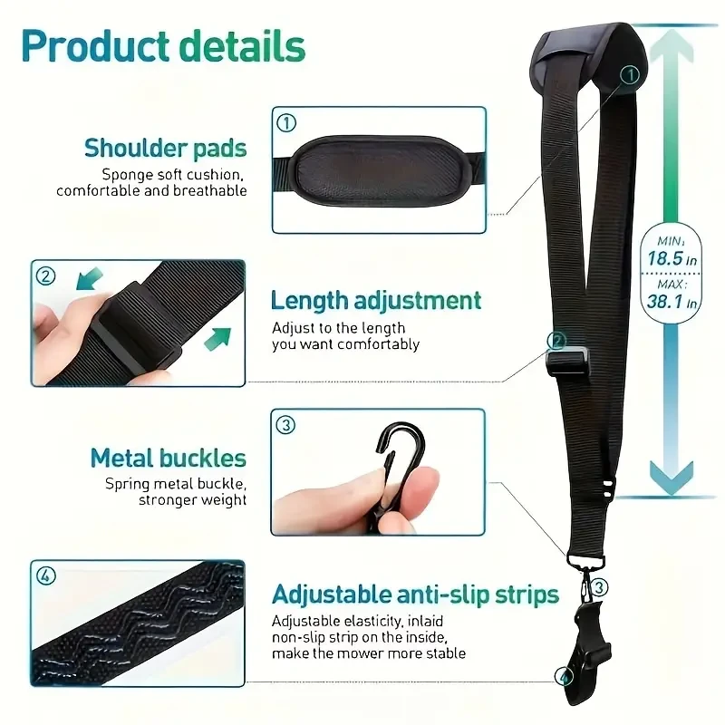 Adjustable Lawn Mower and Pruner Straps