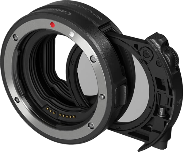 Canon EOS EF-EOS R Mount Adapter w/CPL Filter
