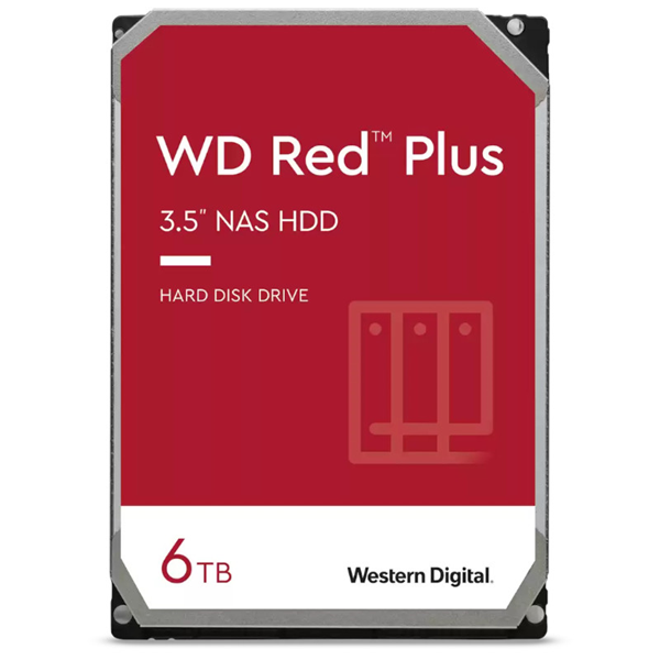 WD Red Plus 6TB SATA 3.5" Intellipower 256MB NAS HDD