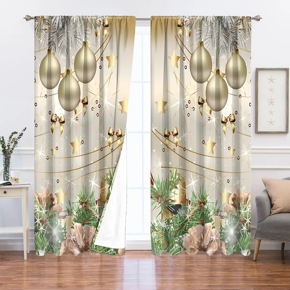 Gold Foil Curtain