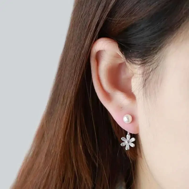 Pearl Flower Earrings