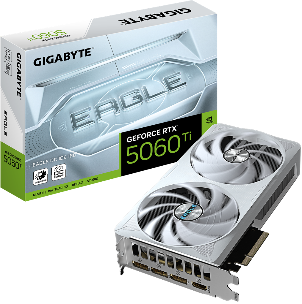 Gigabyte GV-N506TEAGLEOC ICE-16GD RTX5060TI 16GB PCIE Graphics Card