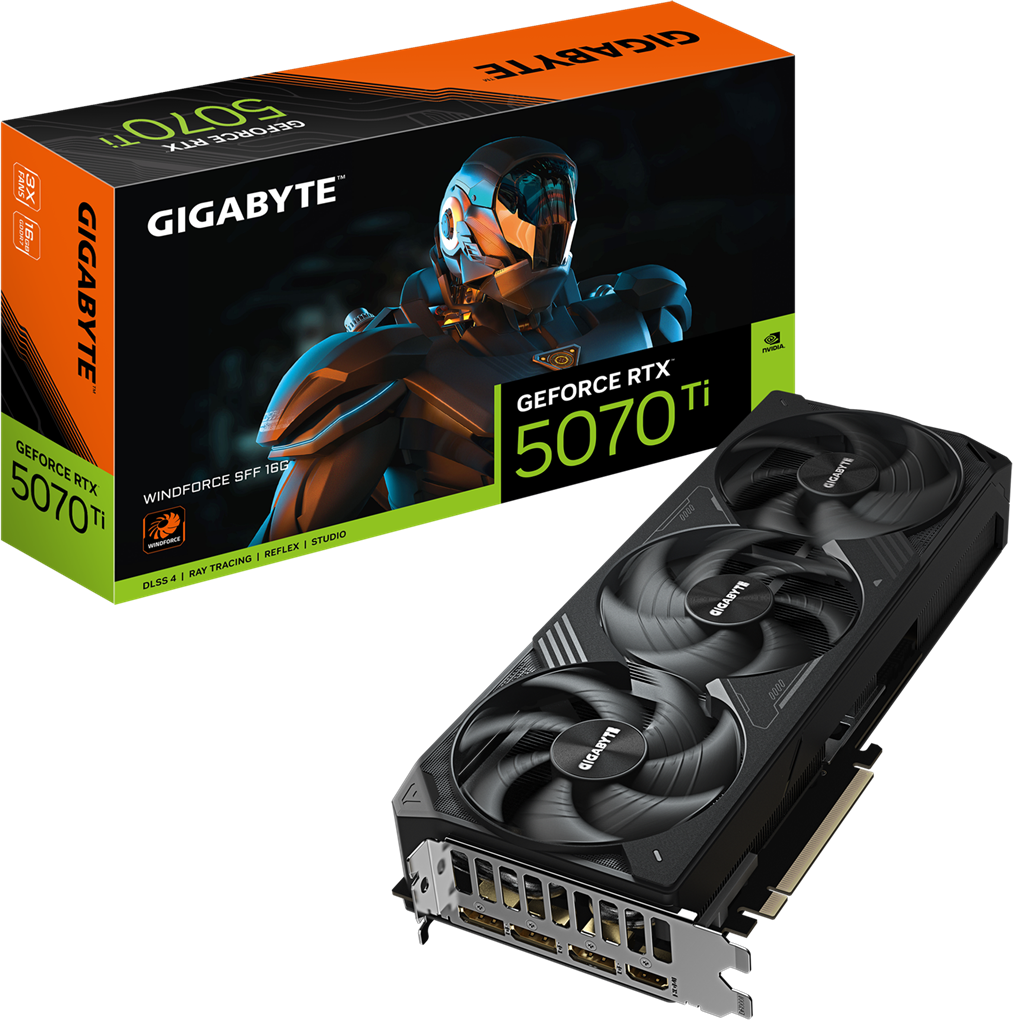 Gigabyte GV-N5070TiWF3-16GD RTX5070Ti 16GB PCIE Graphics Card