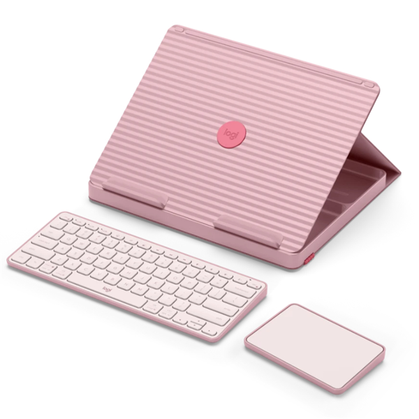 Logitech Casa Pop-Up Laptop Desk - Pink