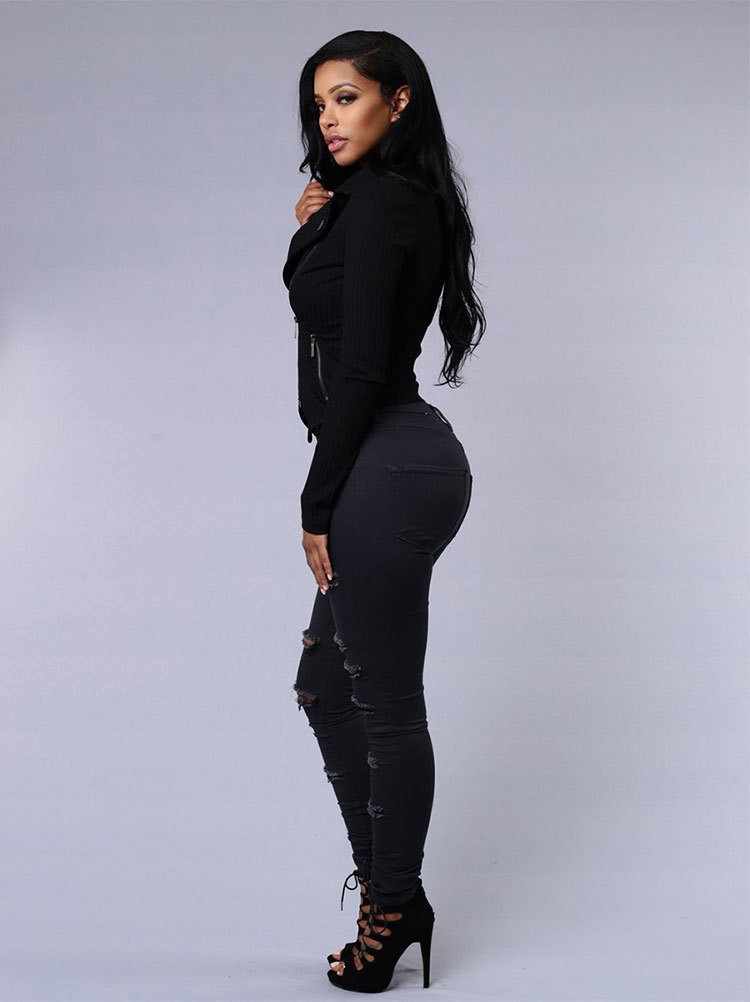 Sexy Ripped Denim Jeans for Women