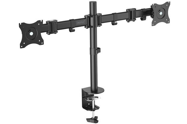 Digitus 15-27" Dual Monitor Stand with Clamp Base