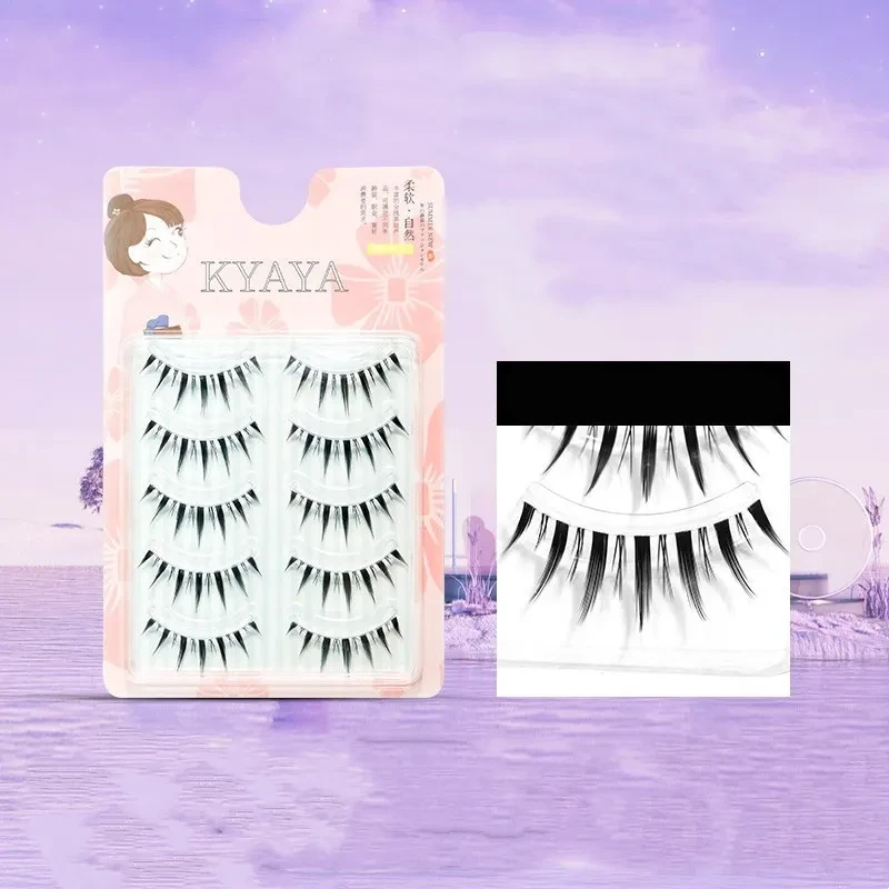 Natural Thick Clear Stem False Eyelashes