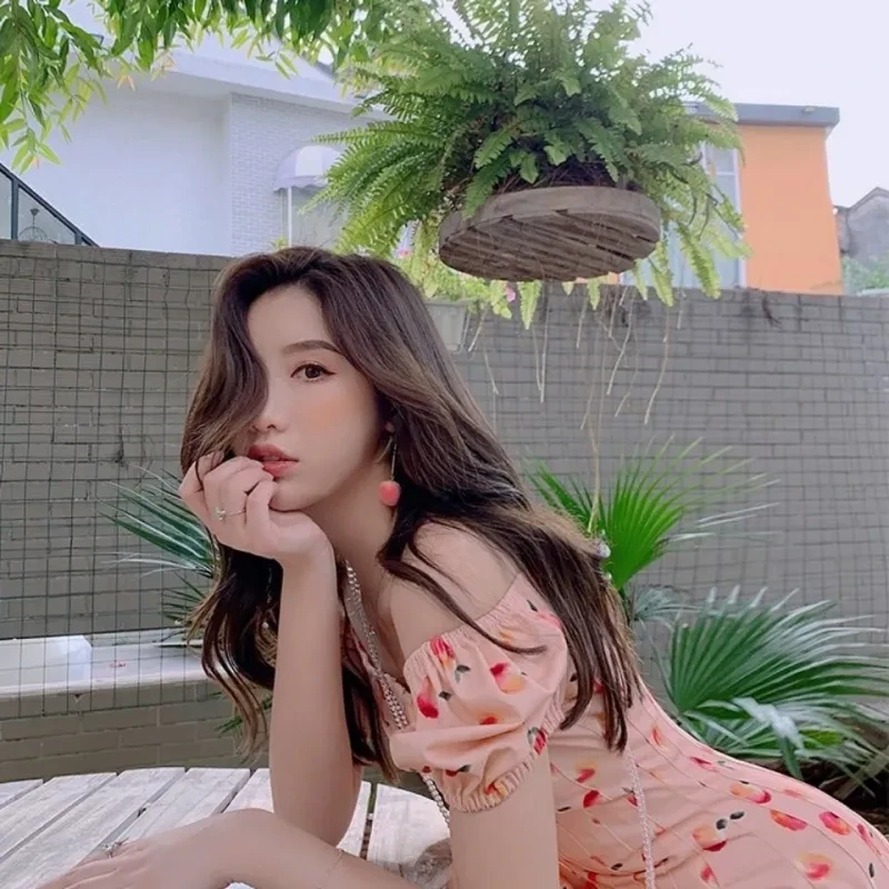 A Peach Dress
