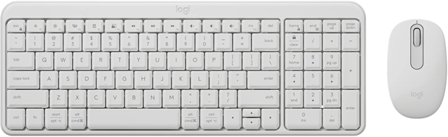 Logitech MK250 Bluetooth Wireless Keyboard and Mouse - Off White