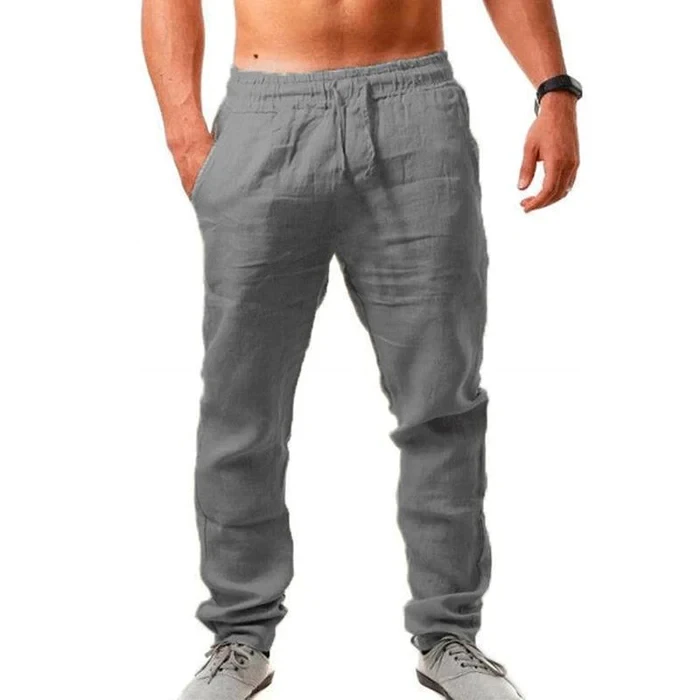 Men's Breathable Linen Loose Trousers
