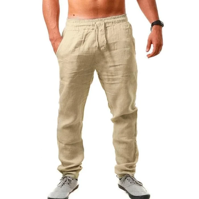 Men's Breathable Linen Loose Trousers